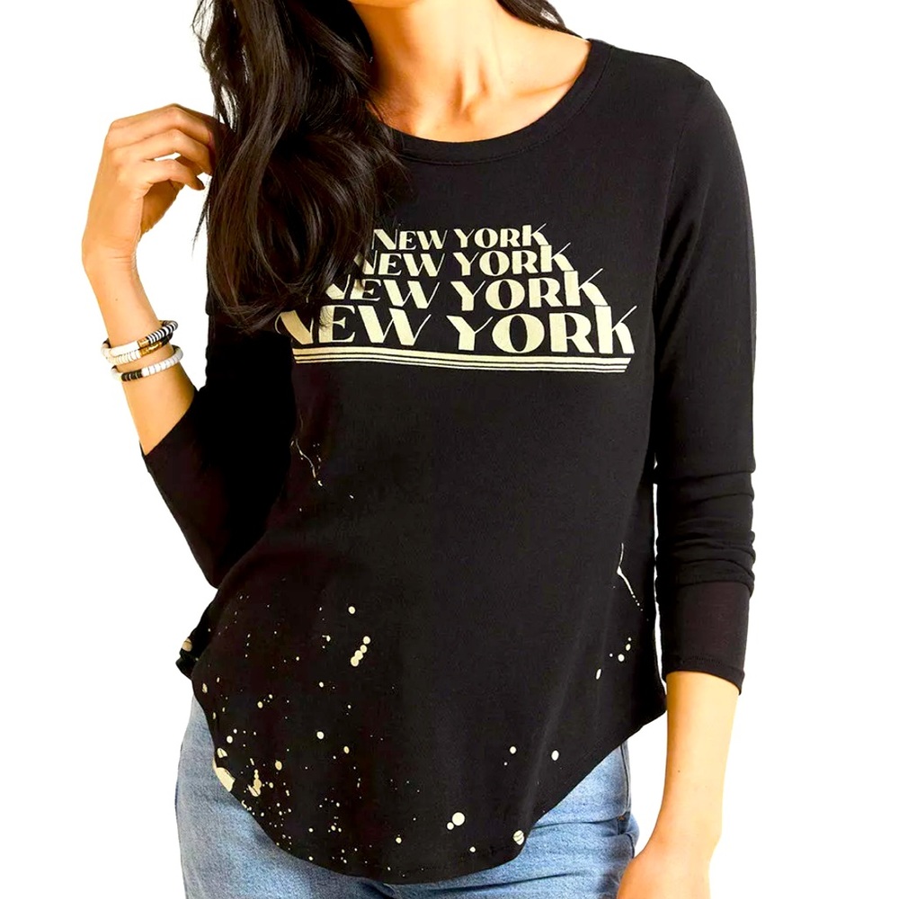 Chaser brand long sleeve black tee